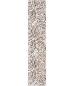 Nourison Astra Washables - Asw08 Ivory Multicolor Area Rug 2 ft. 2 in. X 10 ft. Runner