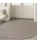 Nourison Washable Solutions Grey/Mocha WSL01 8 ft. X Round Rug