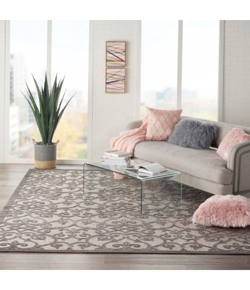 Nourison Aloha Area Rug ALH21-Grey/Charcoal