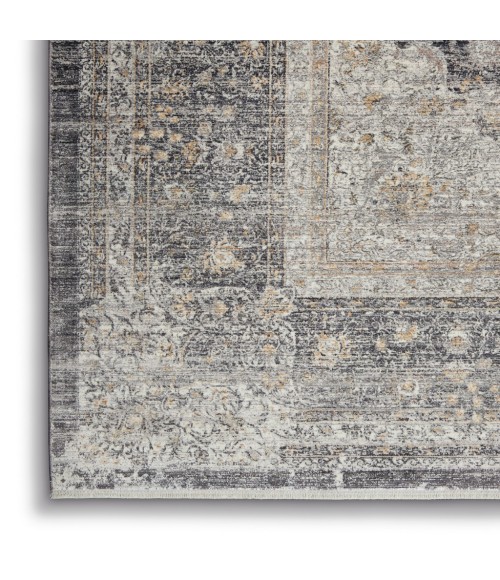 Nourison STARRY NIGHTS Area Rug Nourison Starry Nights Area Rug STN05-Charcoal/Creme