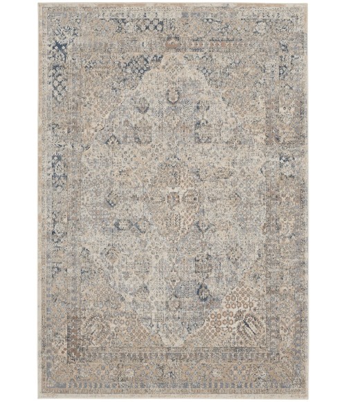 kathy ireland Home Malta Area Rug MAI01-Ivory/Blue
