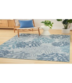 Nourison Garden Oasis Blue GOA05 5 ft. X 7 ft. Rectangle Rug