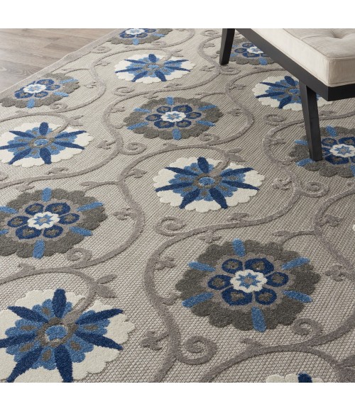 Nourison Aloha Area Rug ALH19 Grey/Blue