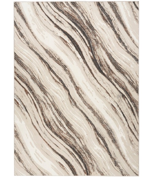 Nourison Sustainable Trends Beige Grey SUT05 6 ft. X 9 ft. Rect. Rug