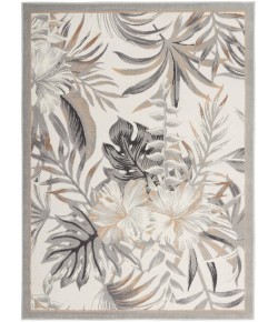 Nourison Seaside - Sds02 Ivory Grey Area Rug 5 ft. 3 in. X 7 ft. 3 in. Rectangle