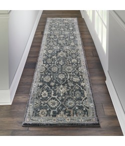 kathy ireland Home Ki38 Moroccan Celebr - Ki385 Navy Area Rug 2 ft. 2 X 7 ft. 6 Rectangle