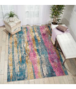Nourison Passion - Psn16 Grey Multicolor Area Rug 5 ft. 3 X 7 ft. 3 Rectangle