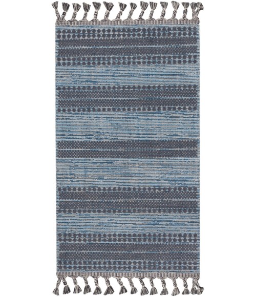 Nourison Asilah Area Rug ASI02 Light/Blue/Charcoal 2'3" x 4'5"