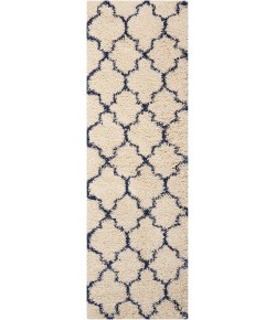 Nourison Amore - Amor2 Ivory Blue Area Rug 2 ft. 2 X 7 ft. 6 Rectangle