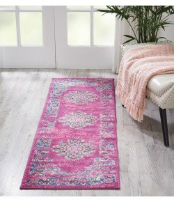 Nourison Passion - Psn03 Fuchsia Area Rug 1 ft. 10 X 6 ft. Rectangle