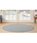 Nourison Courtyard Ivory Blue COU01 4 ft. Round Rug