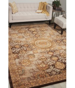 Nourison 2000 - 2319 Chocolate Area Rug 7 ft. 9 in. X 9 ft. 9 in. Rectangle