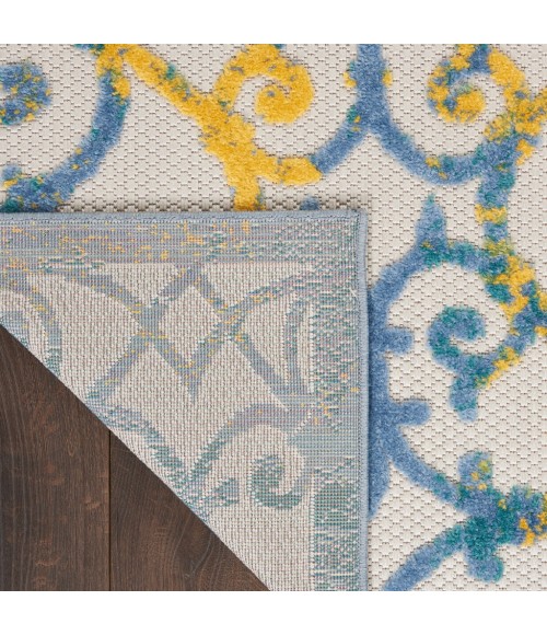 Nourison Aloha Indoor/Outdoor Area Rug ALH21-Ivory Blue