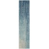 Nourison Passion - Psn09 Navy Light Blue Area Rug 2 ft. 2 X 10 ft. Rectangle