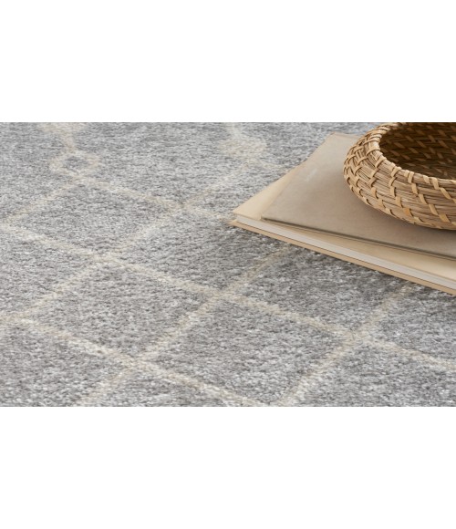 Nourison Astra Machine Washable Grey ASW10 7 ft. 10 in. Round Rug