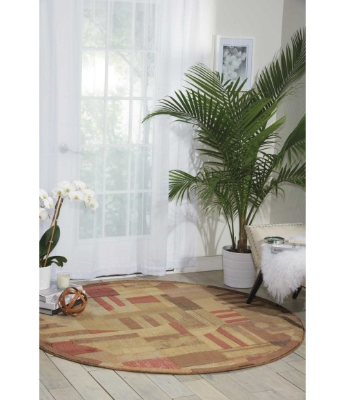 Nourison SOMERSET Area Rug Nourison Somerset Round Area Rug ST22-Multicolor
