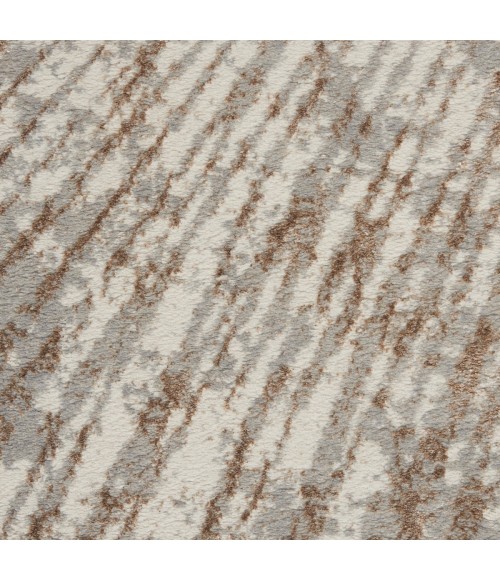 Metallic Area Rug Inspire Me! Home Décor Metallic Area Rug MTL01 Grey Mocha 2'2" x 7'6"