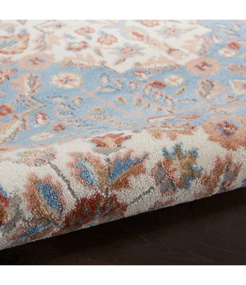 Nourison Elation Area Rug ETN08-Ivory Blue
