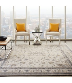 Nourison Sleek Textures Ivory/Grey SLE08 7 ft. 10 in. X 10 ft. 6 in. Rect. Rug
