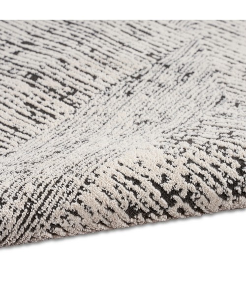 Calvin Klein Irradiant Area Rug IRR01 Cream Black