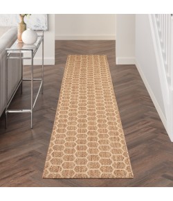 Nourison Reversible Indoor Outdoor Natural RVB01 2 ft. 2 in. X 12 ft. Rect. Rug
