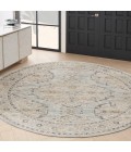Nourison Lynx Light Blue LNX07 8 ft. X Round Rug