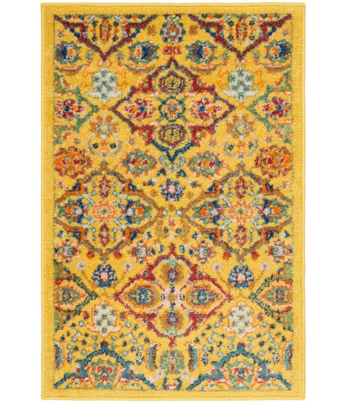 Nourison Allur Area Rug ALR03-Yellow Multicolor