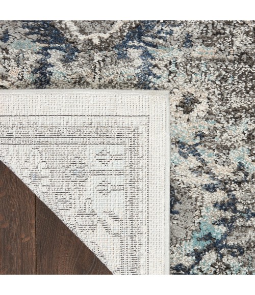 Kathy Ireland American Manor Area Rug AMR02 Grey 2'2" x 7'6"