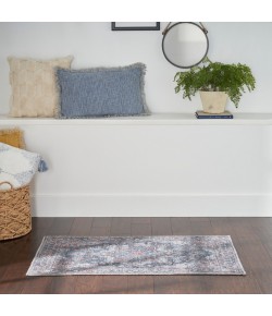 Nicole Curtis Nicolecurtis Series1 - Sr101 Light Blue Multicolr Area Rug 2 ft. X 3 ft. 9 in. Rectangle