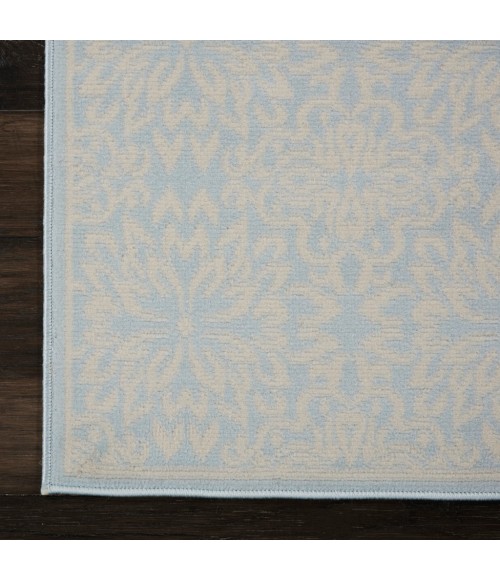 Nourison Jubilant Runner Area Rug JUB06-Ivory/Light Blue