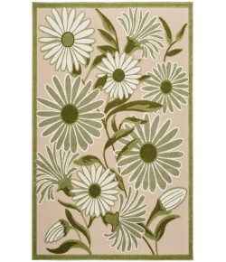 Nourison Aloha Ivory Green ALH33 3 ft. 6 in. X 5 ft. 6 in. Rectangle Rug
