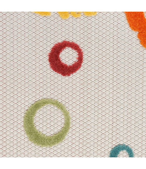 Nourison Aloha Area Rug ALH27 Teal Multi