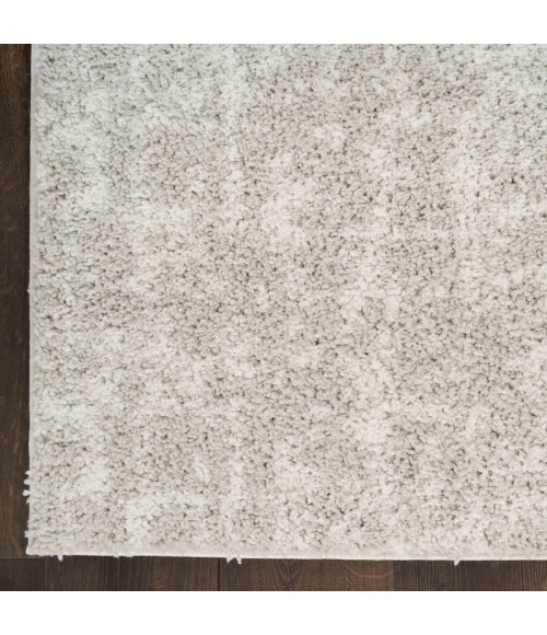 Nourison Home Modern Shag Grey Ivory MMD06 5 ft. 3 in. X 7 ft. Rectangle Rug