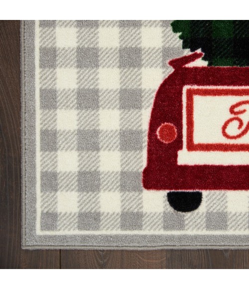 Nourison ACCENT DECOR/XMAS Area Rug Nourison Accent Decor/Xmas Area Rug 101JP-Grey
