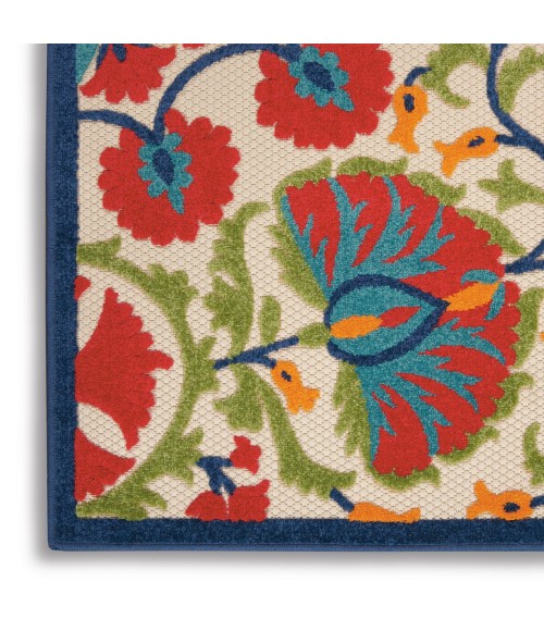 Nourison Aloha Area Rug ALH20-Red/Multi