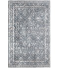 Nourison Astra Machine Washable Dark Blue ASW16 5 ft. 3 in. X 7 ft. Rectangle Rug