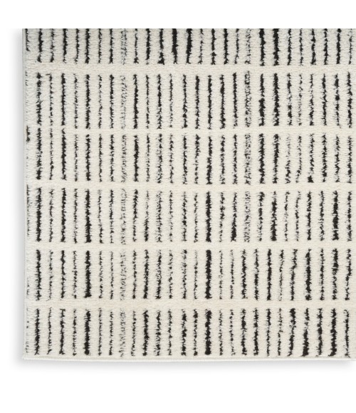 Nourison Modern Comfort Ivory Black MNC03 8 ft. X 10 ft. Rect. Rug