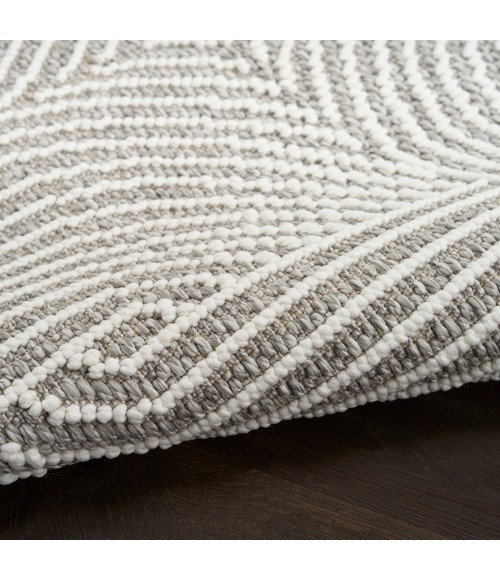 Nourison Natural Texture Grey Ivory NTX02 8 ft. Rect. Rug