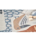 Nourison Astra Machine Washable Ivory ASW01 7 ft. 10 in. Round Rug