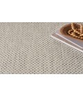 Nourison Courtyard Ivory/Silver COU01 5 ft. X 8 ft. Oval Rug
