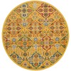 Nourison Home Allur ALR03 Yellow Multicolor 7 ft. 10 in. Round Area Rug