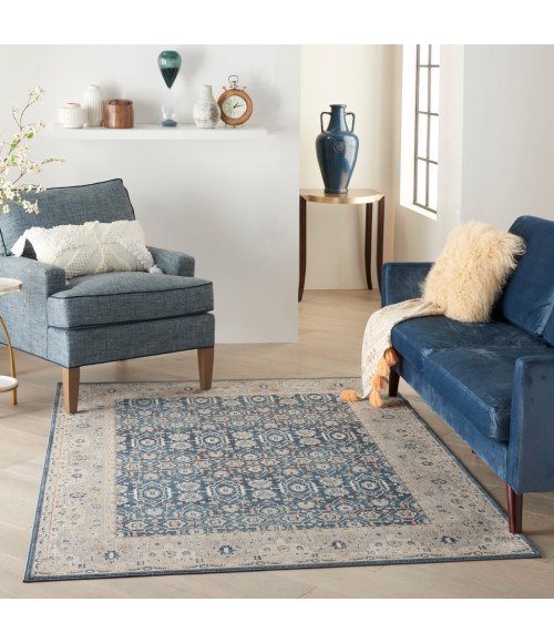 Kathy Ireland Malta Area Rug MAI14-Blue/Grey