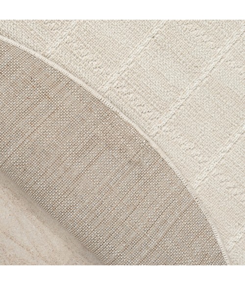 Nourison Serenity Home Ivory Cream SRH05 8 ft. X Round Rug