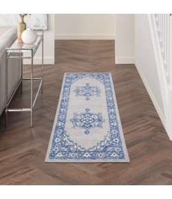 Nourison Whimsicle - Whs03 Grey Blue Area Rug 2 ft. X 6 ft. Rectangle