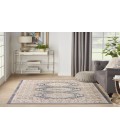 Nourison Serenity Home Ivory Blue SRH01 3 ft. 11 in. X 5 ft. 11 in. Rectangle Rug