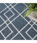 Nourison Modern Lines Area Rug Nourison Modern Lines Area Rug MOL01 Denim