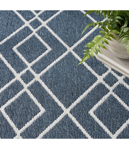 Nourison Modern Lines Area Rug Nourison Modern Lines Area Rug MOL01 Denim