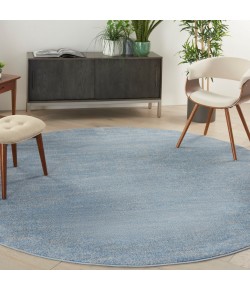 Nourison Essentials - Nre01 Blue Grey Area Rug 8 ft. X Round