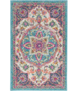 Nourison Passion - Psn22 Ivory Multicolor Area Rug 1 ft. 10 X 2 ft. 10 Rectangle