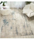 Nourison Maxell Area Rug MAE17-Ivory/Teal